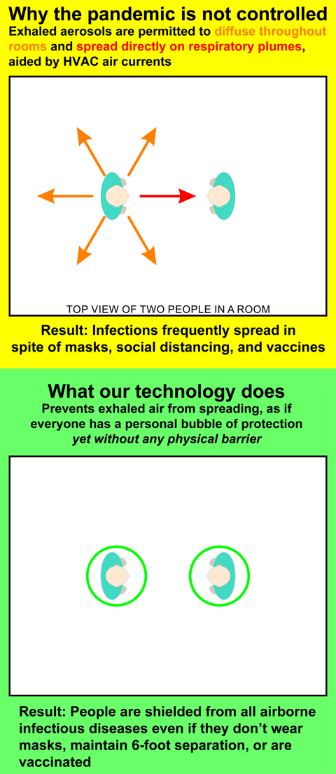 COVID-19 protection infographic